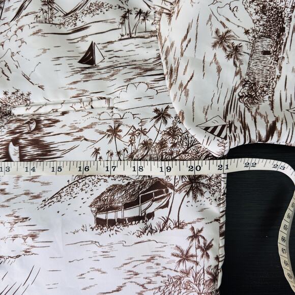 Vintage RJC Shirt Mens Large Hawaiian Aloha Button Up Island Print Camp Beach - Picture 9 of 11